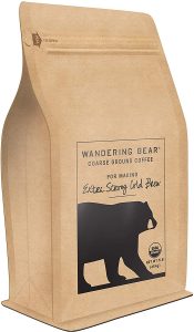 Wandering Bear Extra Strong Organic Coarse Ground Coffee 