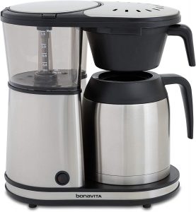 4.  Bonavita Connoisseur 8-Cup One-Touch Coffee Maker: Best Carafe-Maker